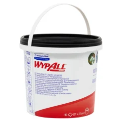 WypAll 7775 Reinigungstücher grün im Spendereimer, 27 x 27 cm, 540 Tücher